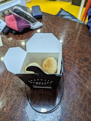 Vegan (and GF) veg dumplings at Brooklyn Dumpling Shop in New York City