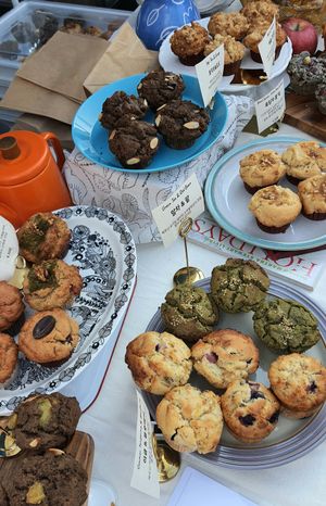 variety of muffins (at Vegan Festival 2022) at Ffumz - 퓸즈 in Seoul