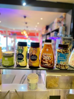 Vegan toppings  at Chocolate Bar Brugge in Bruges