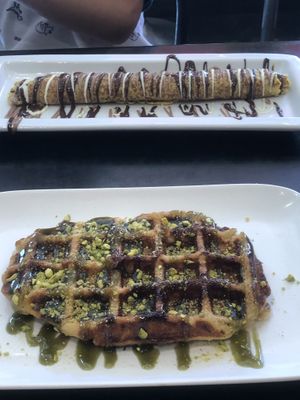  Waffle vegan  at Chocolate Bar Brugge in Bruges