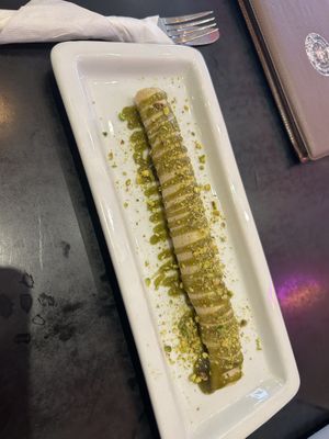 Pistachio pancake 8,50€  at Chocolate Bar Brugge in Bruges