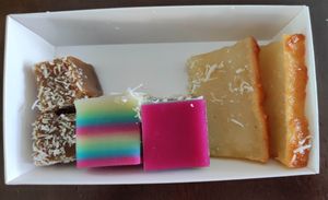 Kueh Kosui, 9 Layer Kueh and Tapioca Kueh at Little Nonya's Cookies & Cuisine in Central Singapore