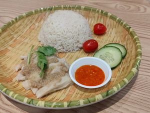 vegetarian chicken rice. Suitable for vegans. at Little Nonya's Cookies & Cuisine in Central Singapore