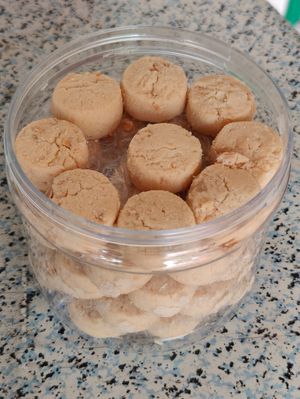 almond tarts is suitable for vegans. nice! at Little Nonya's Cookies & Cuisine in Central Singapore