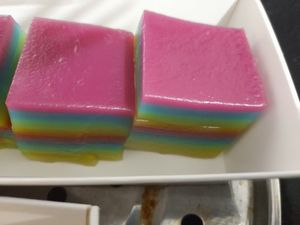 Nine layer kueh (vegan) at Little Nonya's Cookies & Cuisine in Central Singapore