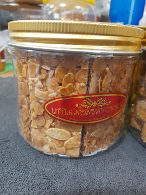 Almond chips (vegan) at Little Nonya's Cookies & Cuisine in Central Singapore
