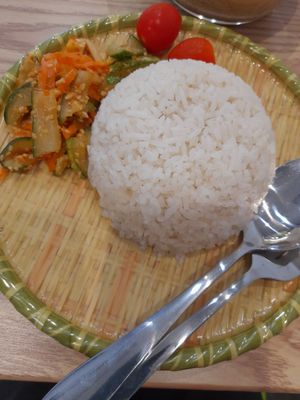 Vegan nonya curry chap chye set at Little Nonya's Cookies & Cuisine in Central Singapore