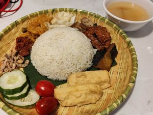 Nasi Lemak at Little Nonya's Cookies & Cuisine in Central Singapore