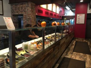 Counter at The Hummus & Pita in New York City