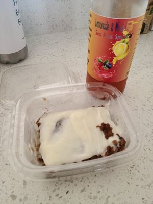 Carrot cake at Mother Natures Soul Food Vegan in Lynchburg