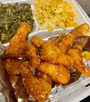 Caribbean jerk drumettes  at Mother Natures Soul Food Vegan in Lynchburg