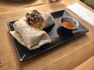Burrito de seitán at Taquería del Sur in Badajoz