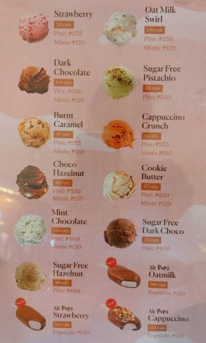 Alt Scoops ice cream flavors at Alt Scoops - Pop-Up in Metro Manila