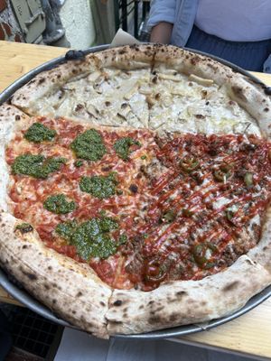 3 types of pizza in one - it was hard to pick a favorite   at FALCO'SLICE in Berlin