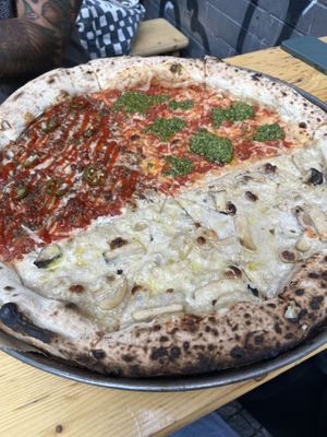 3 types of pie. All sooo good. Mushroom was my favorite    at FALCO'SLICE in Berlin