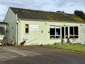Tea room is located in this building   at Forse of Nature in Latheron