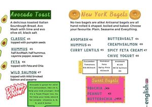 Avocado Toast and Bagels at Very Açai in Rome