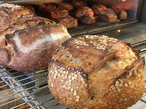 Organic Oatmeal Porridge and Wheat  at Massa Mãe in Lisbon