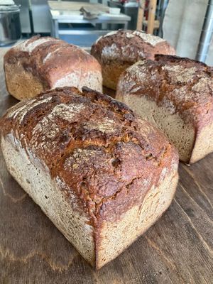 Wholemeal Rye Bread  at Massa Mãe in Lisbon