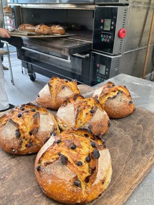 Organic Raisins and Walnuts  at Massa Mãe in Lisbon