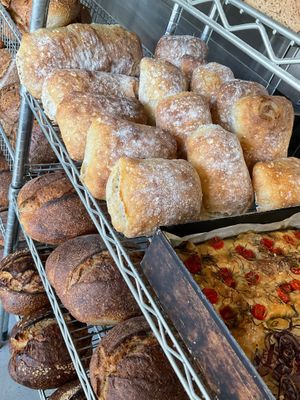 Ciabattas with Portuguese Heritage Wheat Barbela at Massa Mãe in Lisbon