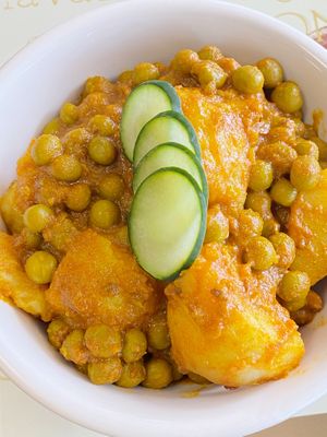 Aloo Mutter at Jo's Authentic Indian in Cambridge