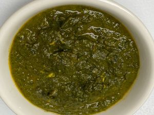 Saag at Jo's Authentic Indian in Cambridge