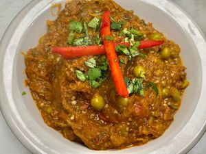 Baingan Bhartha at Jo's Authentic Indian in Cambridge