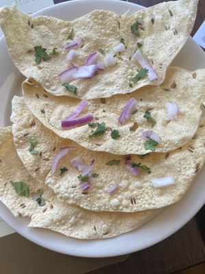 Papadam at Jo's Authentic Indian in Cambridge