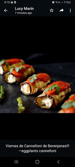 Friday October 7th Canelloni eggplants at Tazon de Barro in Guanajuato