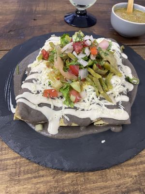 Enfrijoladas   at Tazon de Barro in Guanajuato