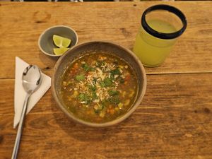 Lentil Soup at Tazon de Barro in Guanajuato
