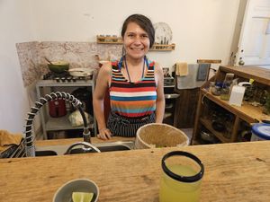 Owner Lucy at Tazon de Barro in Guanajuato