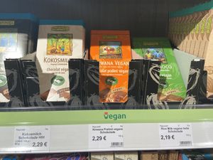 Vegan chocolates  at Vitalia Reformhaus in Tubingen