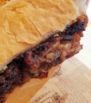 handmade vegan patty at Plantica - 플랜티카 in Seoul