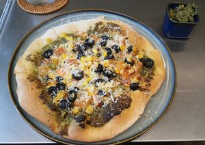 Basil Pesto Pizza at Plantica - 플랜티카 in Seoul