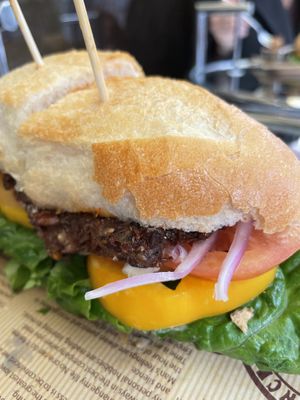 Vegan sandwich close-up  at Plantica - 플랜티카 in Seoul