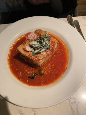 GF lasagna at Urban Vegan Kitchen in New York City