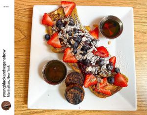 French Toast and Sausage #Veganuary at Urban Vegan Kitchen in New York City