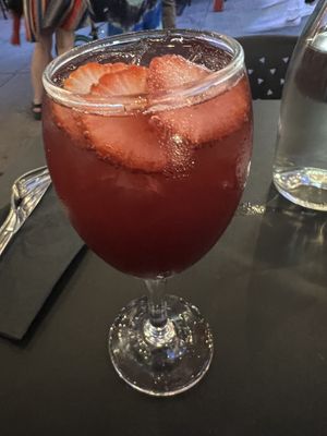 Hibiscus sangria   at Urban Vegan Kitchen in New York City