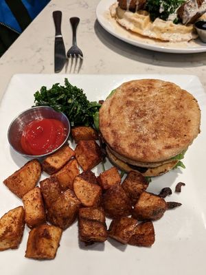 Bfast sandwich at Urban Vegan Kitchen in New York City