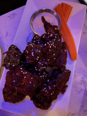 Korean wings  at Urban Vegan Kitchen in New York City