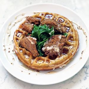 Chick-un & Waffles at Urban Vegan Kitchen in New York City