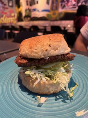 Spicy tofu sandwichh  at Urban Vegan Kitchen in New York City