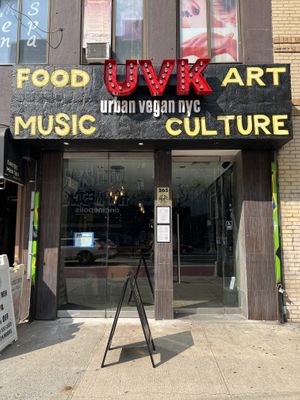Exterior of the new location   at Urban Vegan Kitchen in New York City