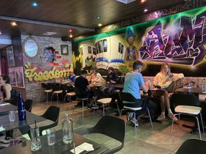 Funky decor  at Urban Vegan Kitchen in New York City