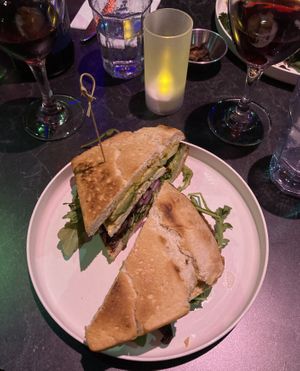 Tofu breakfast sandwich   at Urban Vegan Kitchen in New York City