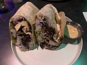 The get right within burrito  at Urban Vegan Kitchen in New York City
