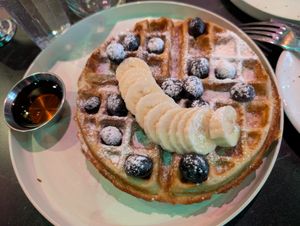 belgian waffle at Urban Vegan Kitchen in New York City