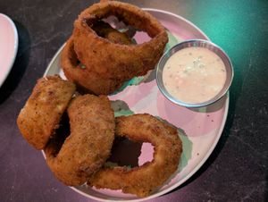 nanoo nanoo onion rings at Urban Vegan Kitchen in New York City